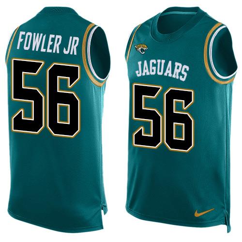Nike Jaguars #56 Dante Fowler Jr Teal Green Team Color Men's Stitched NFL Limited Tank Top Jersey